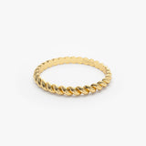 14K 2MM Twisted Rope Ring Ferkos Fine Jewelry