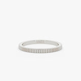 1.5MM Ribbed Ring in 14k Gold Ferkos Fine Jewelry