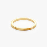 1.5MM Ribbed Ring in 14k Gold  Ferkos Fine Jewelry