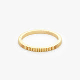 1.5MM Ribbed Ring in 14k Gold Ferkos Fine Jewelry