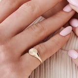 14k Gold Sun Signet Ring  Ferkos Fine Jewelry