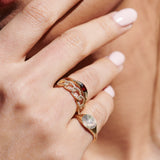 14k Gold Sun Signet Ring Ferkos Fine Jewelry