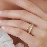 14k Petite Mini Pyramid Ring Ferkos Fine Jewelry