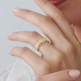 14k Unique Statement Gold Ring Ferkos Fine Jewelry