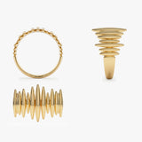 14k Unique Statement Gold Ring Ferkos Fine Jewelry