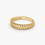 14k Unique Statement Stacking Gold Ring  Ferkos Fine Jewelry