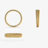 14k Unique Statement Stacking Gold Ring Ferkos Fine Jewelry