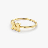 14K Gold Initial Letter Ring Ferkos Fine Jewelry