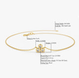 14K Gold Triangle Trio Dainty Diamond Bracelet Ferkos Fine Jewelry