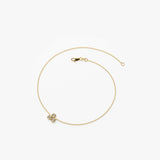 14K Gold Triangle Trio Dainty Diamond Bracelet Ferkos Fine Jewelry