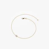 14K Dainty Diamond Solitaire Bracelet Ferkos Fine Jewelry