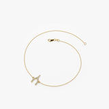 14K Diamond Wishbone Charm Bracelet Ferkos Fine Jewelry