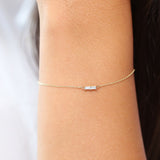 14k Double Baguette Diamond Bracelet Ferkos Fine Jewelry