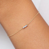 14k Double Baguette Diamond Bracelet  Ferkos Fine Jewelry