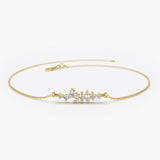 14k Diamond Cluster Bracelet 14K Gold Ferkos Fine Jewelry