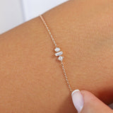 14K Gold Baguette and Round Diamond Mix Bracelet Ferkos Fine Jewelry