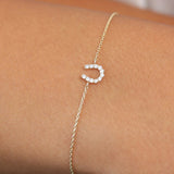 14k Mini Diamond Horseshoe Bracelet Ferkos Fine Jewelry
