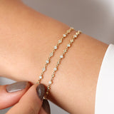 14K Art Deco Diamond Milgrain Bracelet Ferkos Fine Jewelry