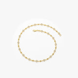 14k Bezel Setting Diamond with Milgrain Bracelet Ferkos Fine Jewelry