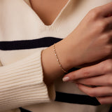 14k Bezel Setting Diamond with Milgrain Bracelet Ferkos Fine Jewelry