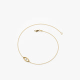 14k Channel Setting Diamond Evil Eye Bracelet Ferkos Fine Jewelry