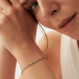 14k Bezel Set Emerald Tennis Bracelet Ferkos Fine Jewelry