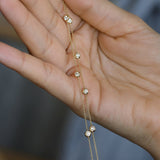 14K Gold 5 Stone 0.50ctw Diamond by The Yard Solitaire Bracelet Ferkos Fine Jewelry