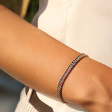 14k Prong Setting Diamond and Multi-Color Sapphire Tennis Bracelet  Ferkos Fine Jewelry