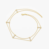 14k 5 Station Diamond Bar Bracelet Ferkos Fine Jewelry