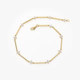 14k Clover Setting Diamond Infinity Bracelet Ferkos Fine Jewelry