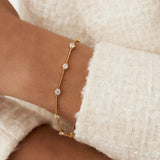 14k Milgrain Setting Diamond Infinity Bracelet 1.20 ctw Ferkos Fine Jewelry