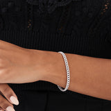 14k 4.8MM Diamond Cuban Link Bracelet Ferkos Fine Jewelry