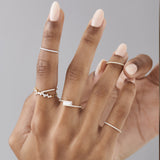 14k Cross Over Baguette Diamond Ring with Pave Diamonds Ferkos Fine Jewelry