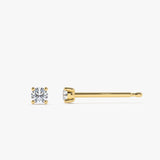14k Prong Setting Round Diamond Studs Ferkos Fine Jewelry