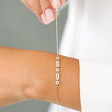 14K Baguette and Round Diamond Bracelet Ferkos Fine Jewelry