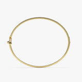 14k Three Row Pave Diamond Bangle Bracelet Ferkos Fine Jewelry