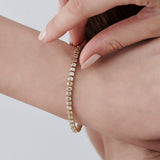 5.75 ctw 14k Lab Grown Emerald Cut Diamond Tennis Bracelet - Jenna Ferkos Fine Jewelry