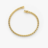 5.75 ctw 14k Lab Grown Emerald Cut Diamond Tennis Bracelet - Jenna Ferkos Fine Jewelry