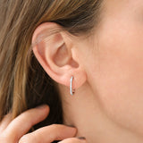 14K Gold Baguette And Round Diamond Earrings Ferkos Fine Jewelry