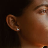 14K Baguette Diamond Bar Earrings Ferkos Fine Jewelry