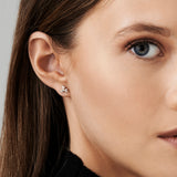 14k Triangle Shaped Tapered Baguette Diamond Stud Ferkos Fine Jewelry