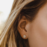 14k Tapered Baguette Unique Diamond Earrings  Ferkos Fine Jewelry