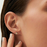 14k Marquise & Round Diamond Crown Earrings Ferkos Fine Jewelry