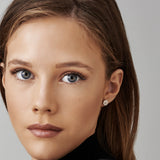 14k Baguette Diamond Channel Setting Disc Diamond Studs Ferkos Fine Jewelry