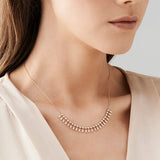 14k Baguette and Round Diamonds Statement Piece Necklace Ferkos Fine Jewelry