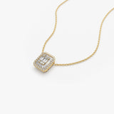 14k Unique Baguette Diamond Statement Necklace Ferkos Fine Jewelry