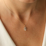 14K Baguette Diamond Cluster Pendant Ferkos Fine Jewelry