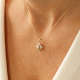 14K Baguette Diamond Cluster Pendant Ferkos Fine Jewelry