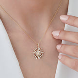 14k Baguette Diamond Unique Necklace Ferkos Fine Jewelry