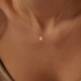 14k Marquise Shaped Diamond Flower Design Necklace Ferkos Fine Jewelry